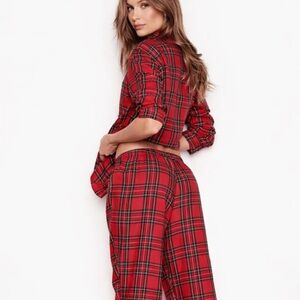 Victoria's Secret Red Plaid Pajama Set XS
